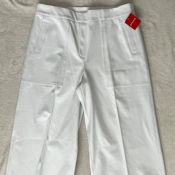 SPANX White Cropped Pants - New with tags XL - Picture 2 of 12